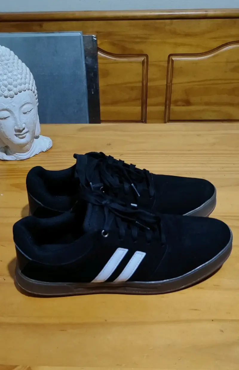 Zapatillas negras de gamuza para hombre - 2