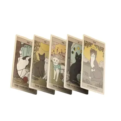Tarot  Cats Rule the Earth con 78 cartas gatos - miniatura 3