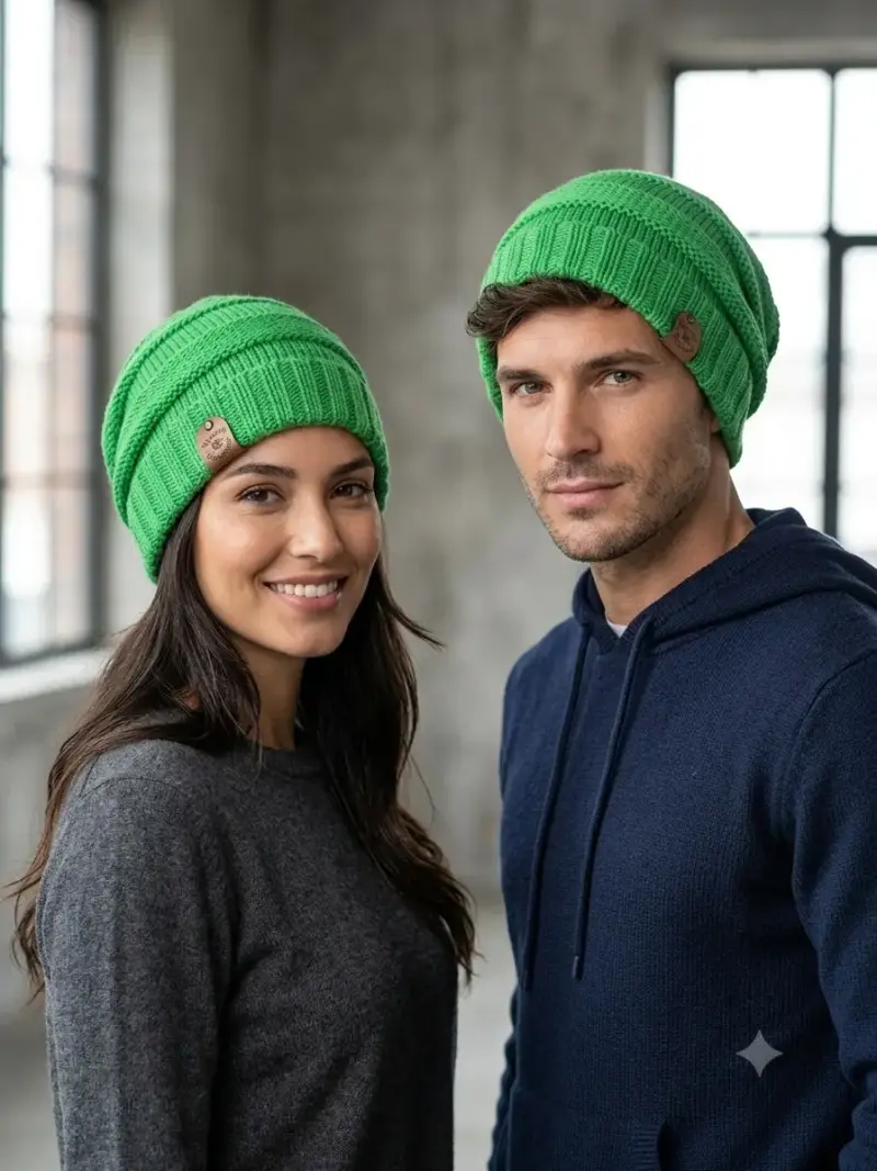 Gorro maxi de lana tejidos - 3