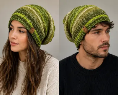 Gorro maxi de lana tejidos - miniatura 4
