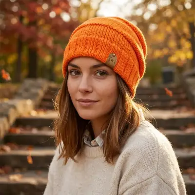 Gorro maxi de lana tejidos - miniatura 6