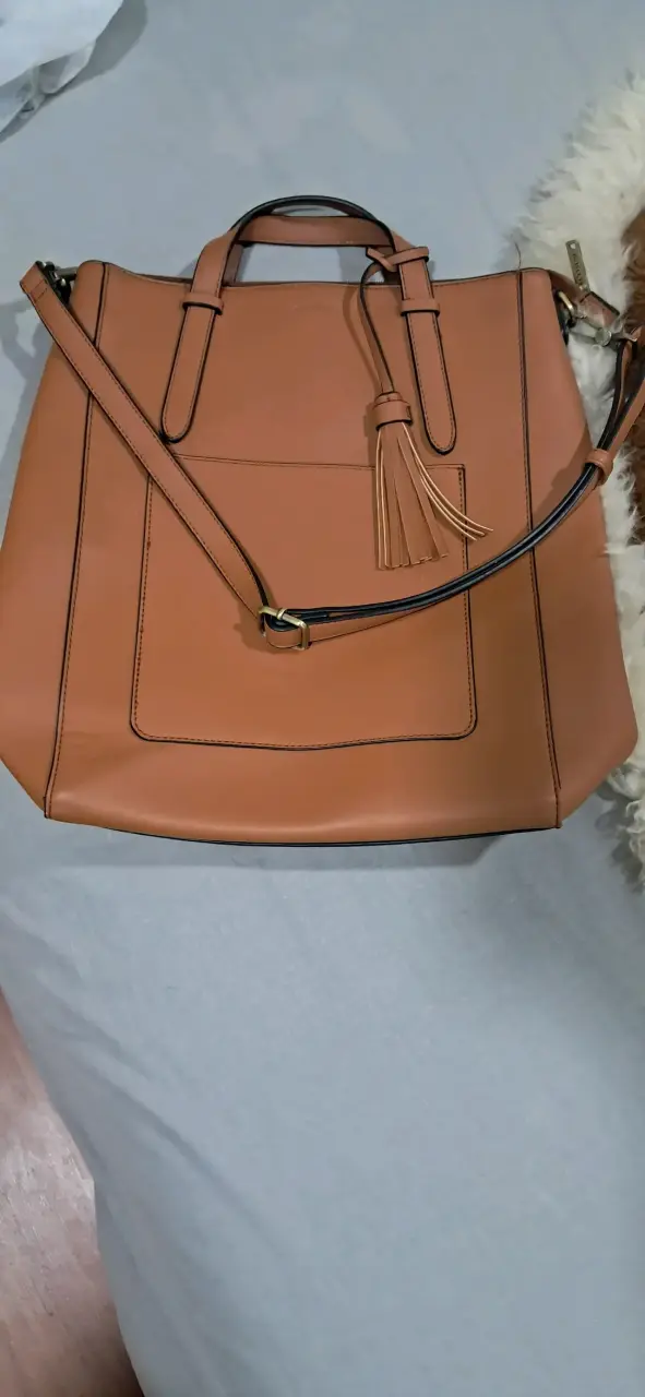 Bolso de cuero marrón ecosusi - 1