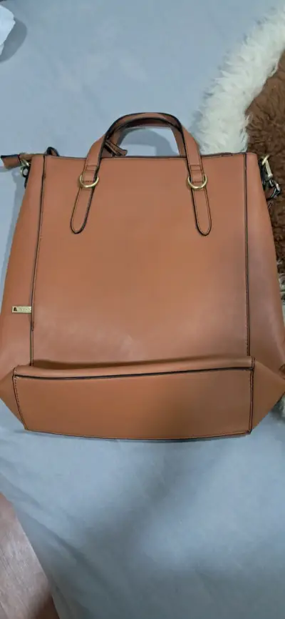 Bolso de cuero marrón ecosusi - miniatura 2