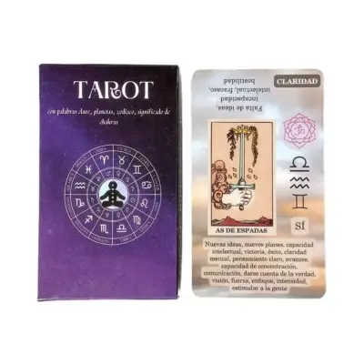 TAROT PRINCIPIANTES 78 CARTAS ESPAÑOL CON DESCRIPC - miniatura 2