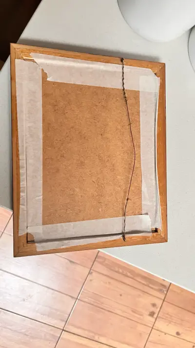 Cuadro con paisaje  en madera - miniatura 3