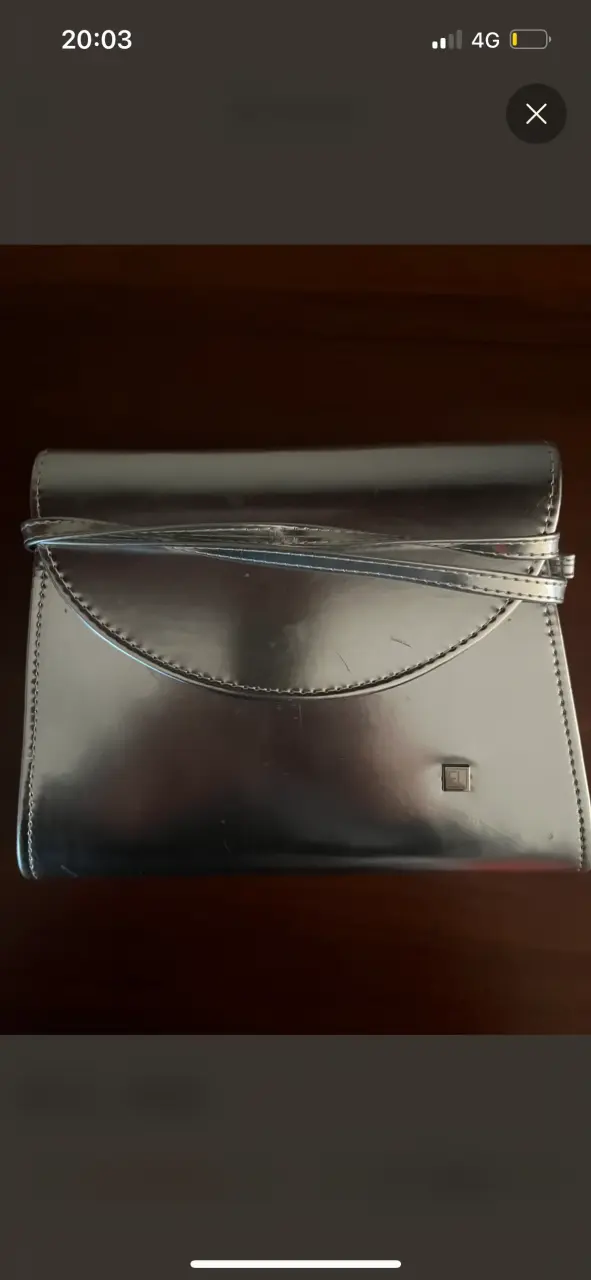Cartera plateada de hombro elegante - 5