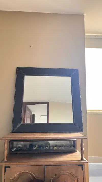 Espejo de pared de cuero - miniatura 1