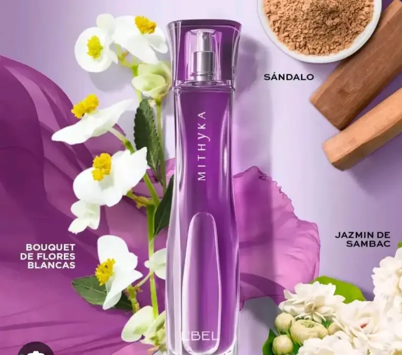 Perfume Mithyka L'Bel con aroma floral y sándalo