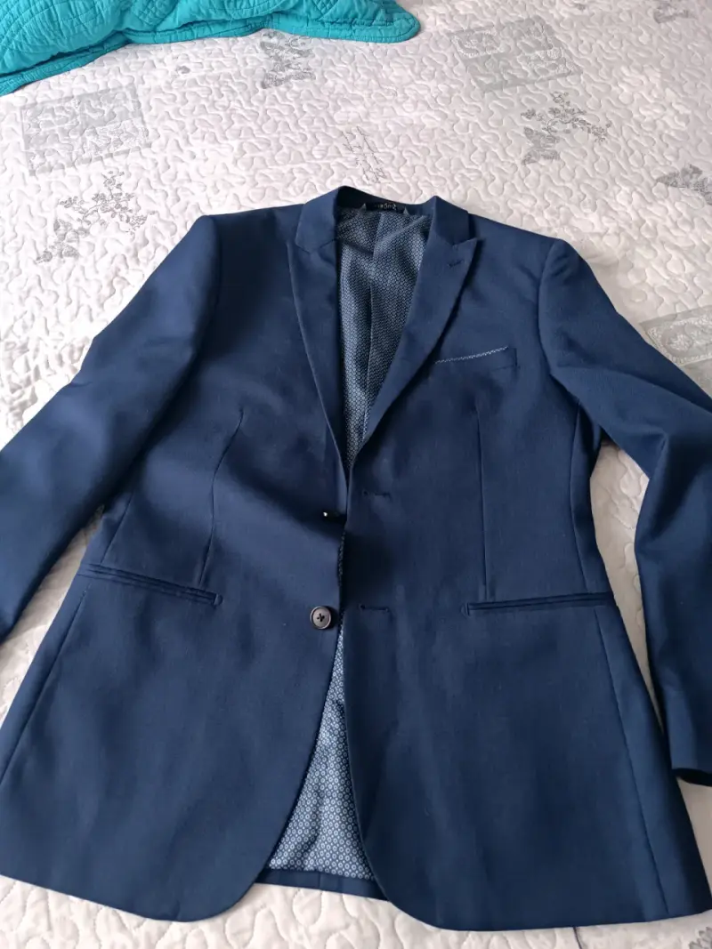 Traje azul marino para hombre de dos piezas - 3