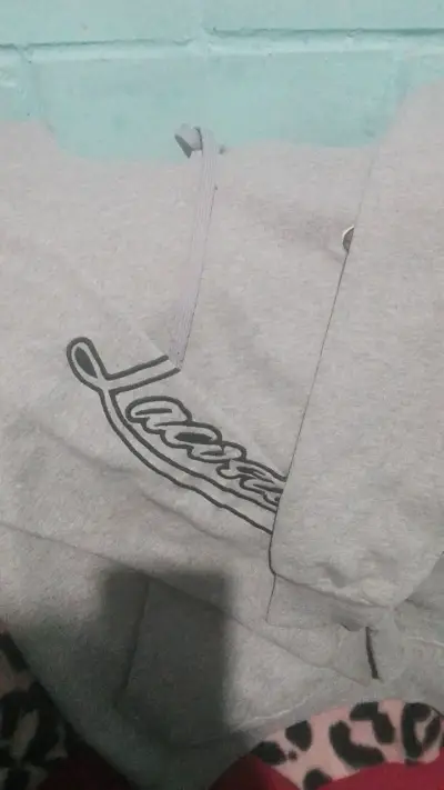Polerón gris con capucha Lacoste para hombre - miniatura 2