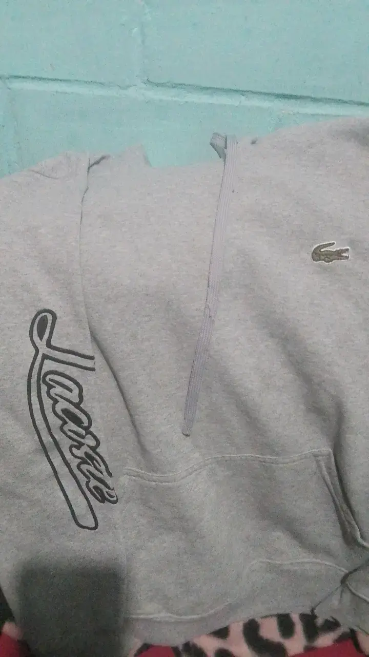 Polerón gris con capucha Lacoste para hombre - 3