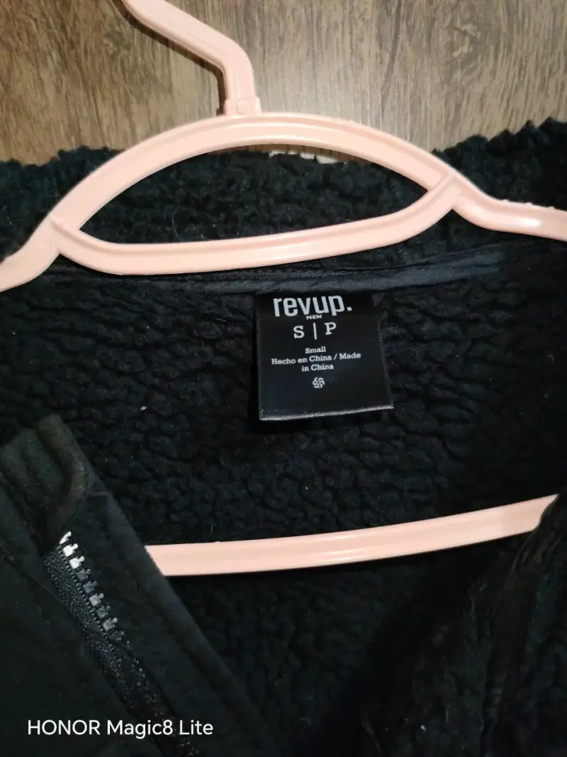Chaqueta negra con forro polar para hombre - 2