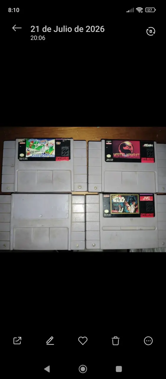 Lote de cartuchos Super Nintendo clásicos - 1