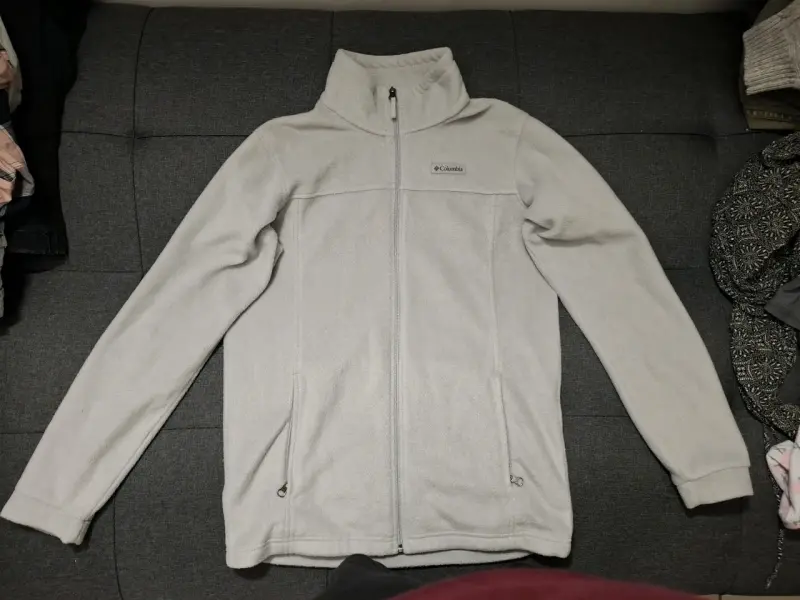 Chaqueta polar Columbia gris para hombre