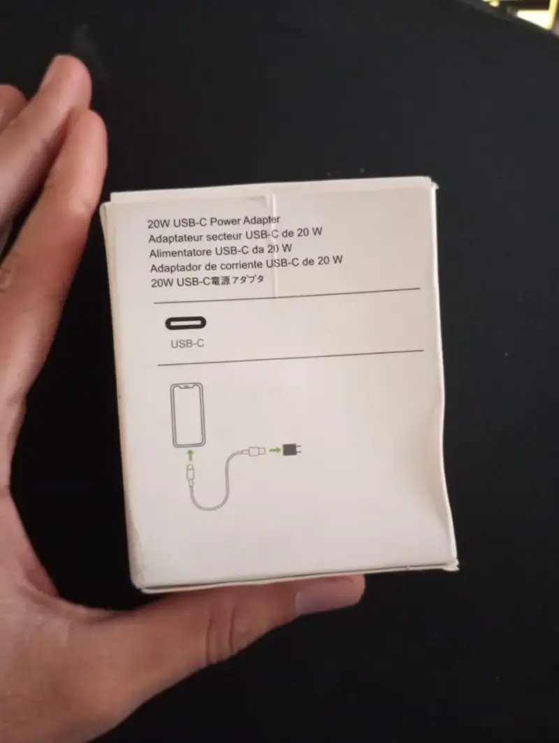Cargador Apple 20W USB-C Original (Comprobado 56g - 2