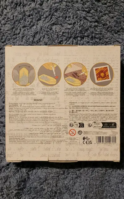 Cuadro de Diamantes Harry Potter Gryffindor Miniso - miniatura 2