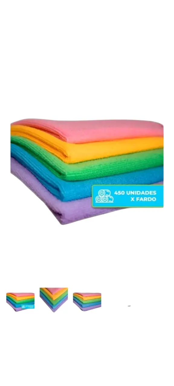 Paño de limpieza microfibra colores surtidos 450 unidades - 1