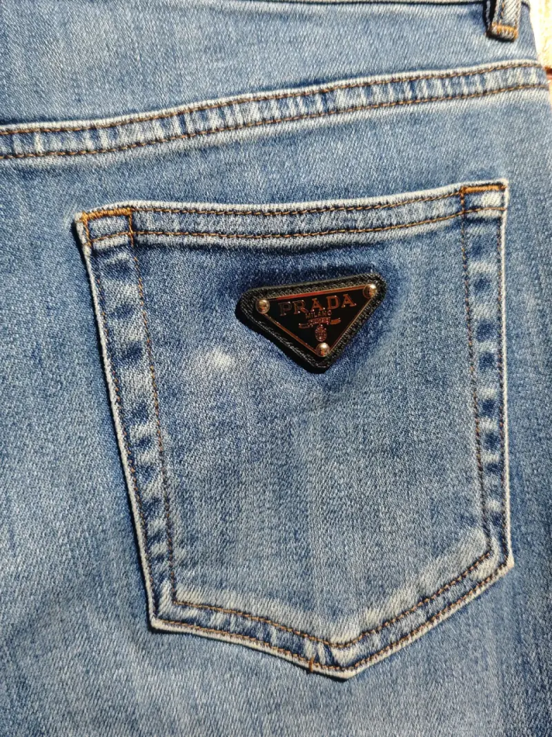 Jeans de mezclilla azul para mujer Prada 36/38 - 3
