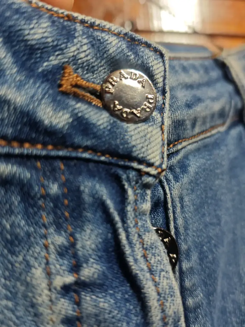 Jeans de mezclilla azul para mujer Prada 36/38 - 4