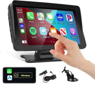 Pantalla CarPlay y Android Auto inalámbrica 7” - miniatura 1