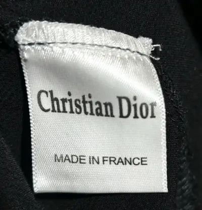 Blusa negra elegante con detalles brillantes dior - miniatura 6
