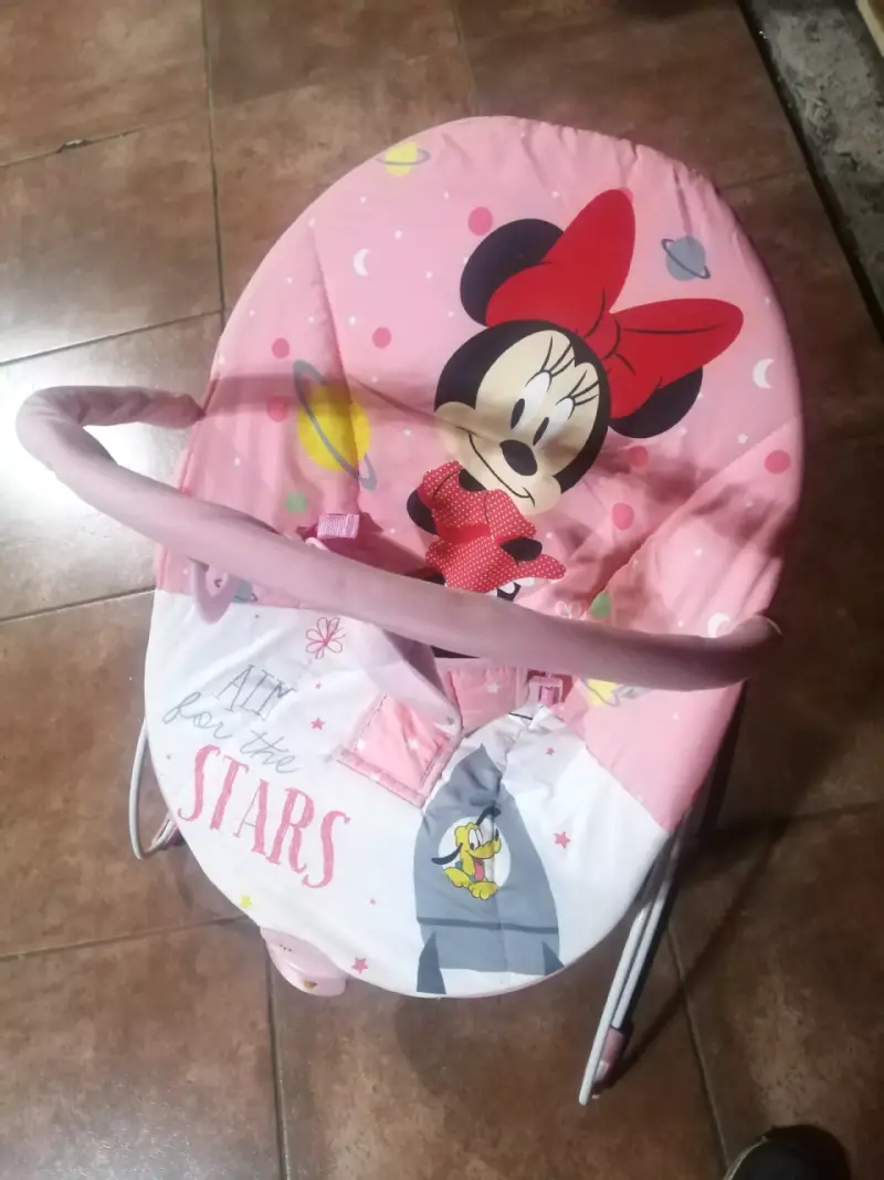 Silla mecedora infantil Minnie Mouse rosa - 5