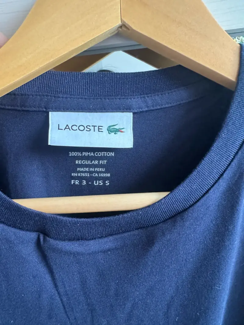 Polera Lacoste azul marino de algodón - 2