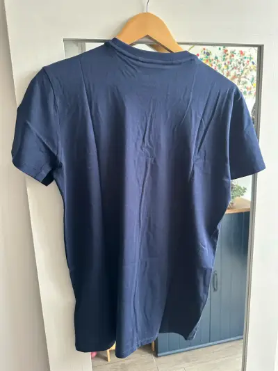 Polera Lacoste azul marino de algodón - miniatura 3