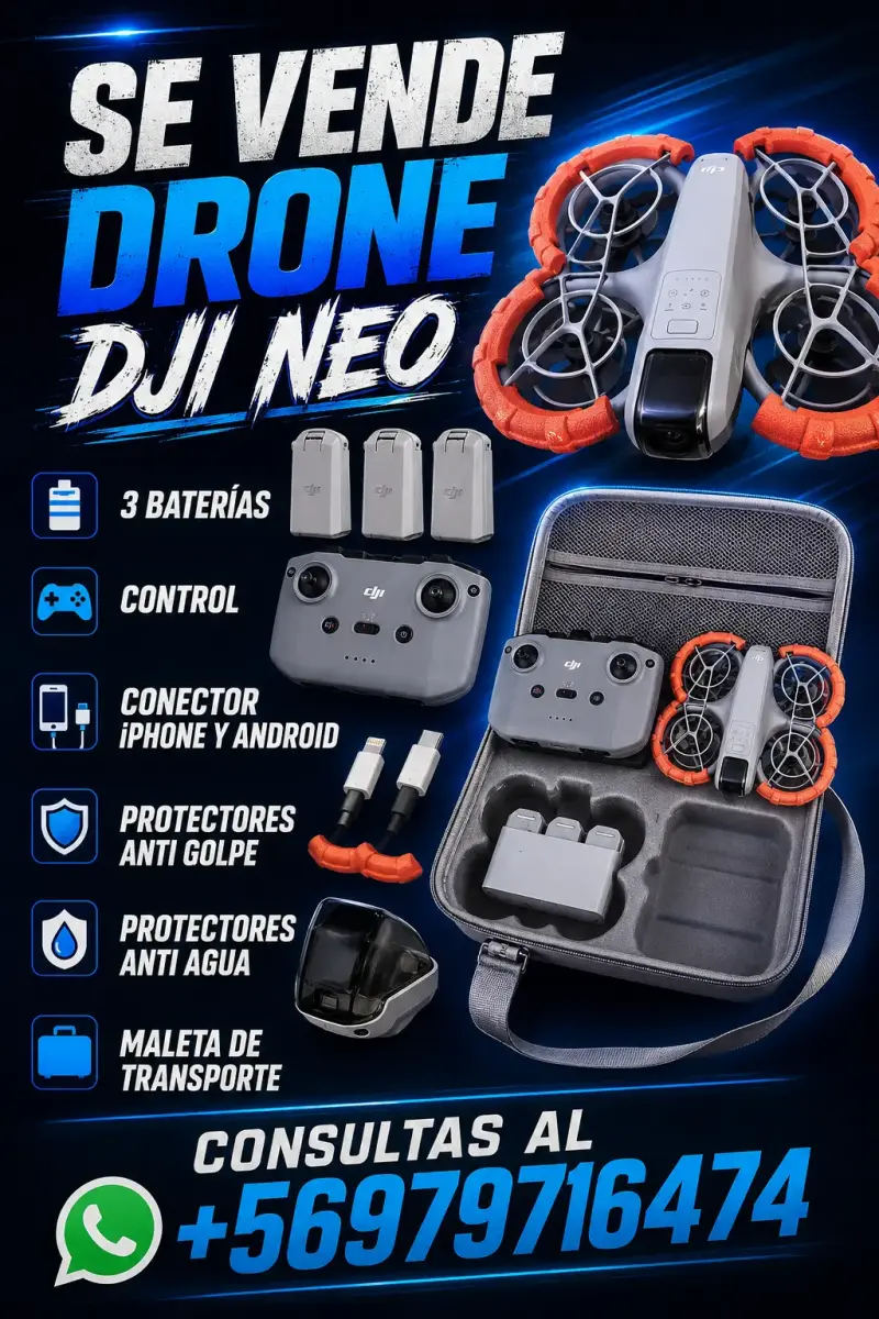 Drone DJI Neo con 3 baterías y control