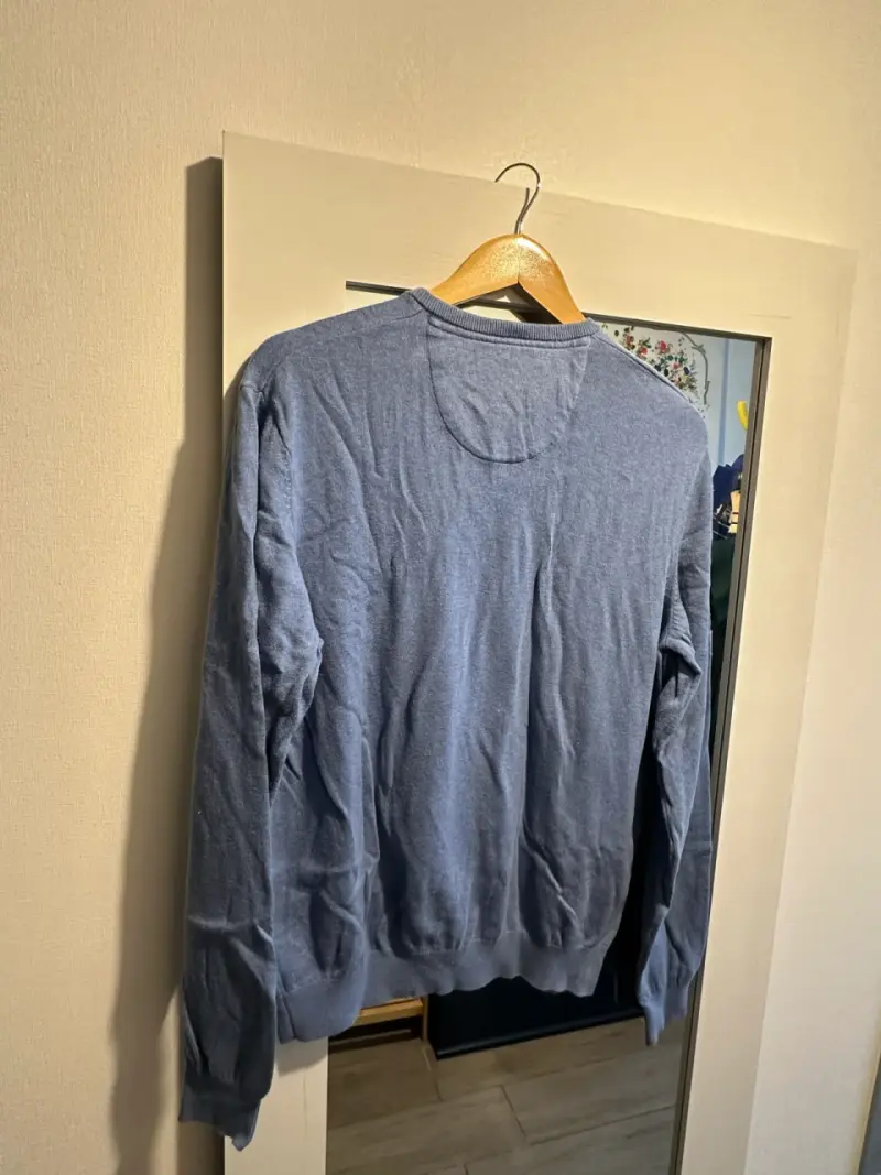 Suéter azul de hombre University Club talla S - 3