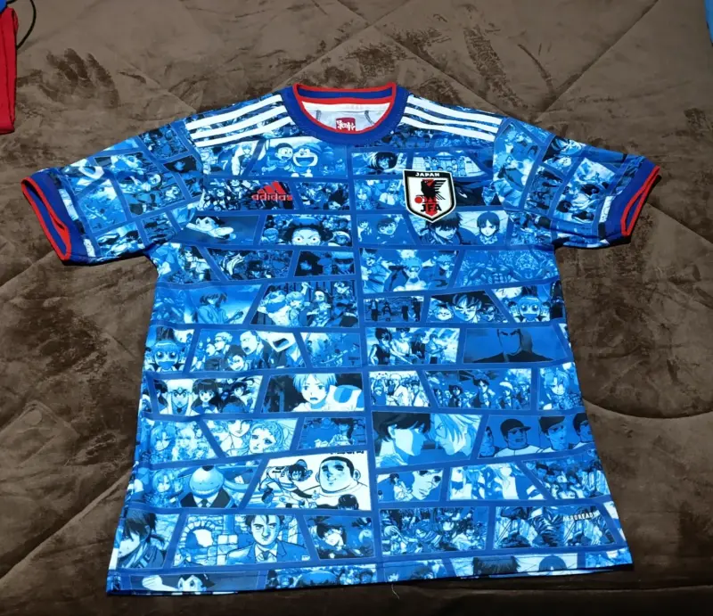 Camiseta Adidas Japón Anime Azul - 1