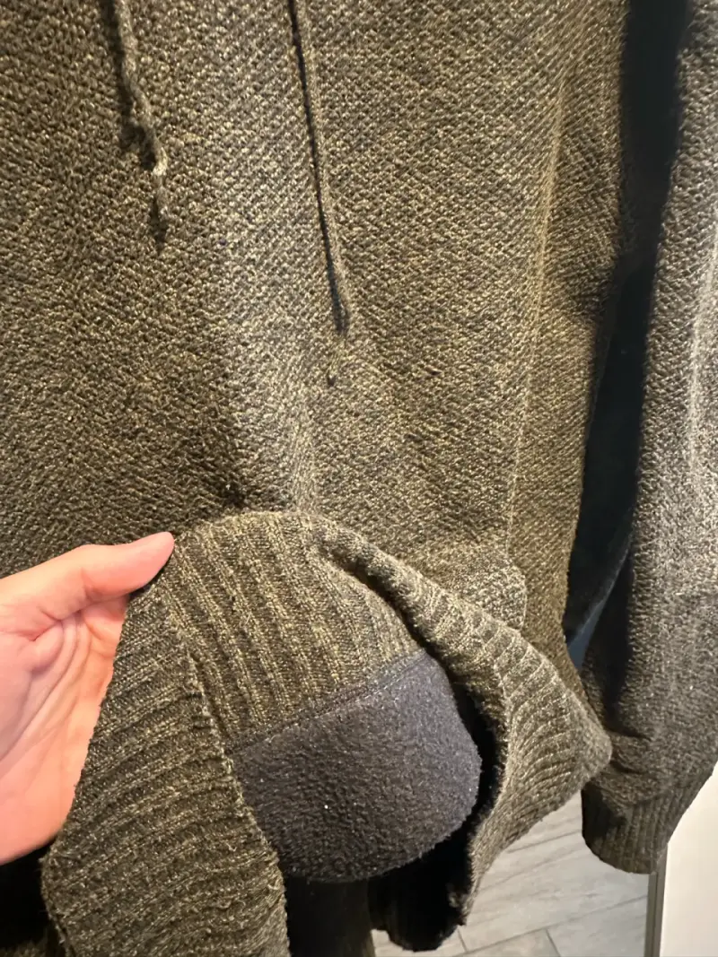 Polerón con capucha gris oscuro para hombre - 2