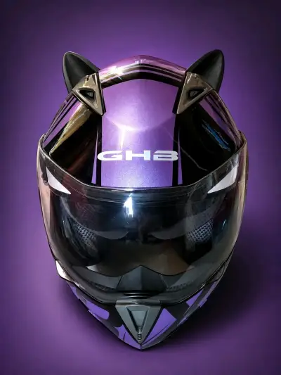 Casco de moto femenino talla s - miniatura 1
