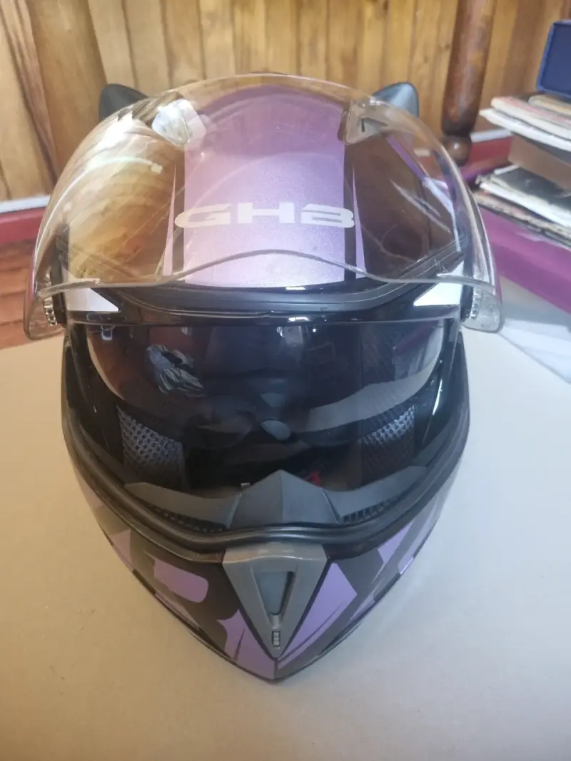 Casco de moto femenino talla s - 2