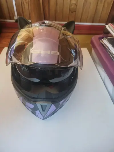 Casco de moto femenino talla s - miniatura 4