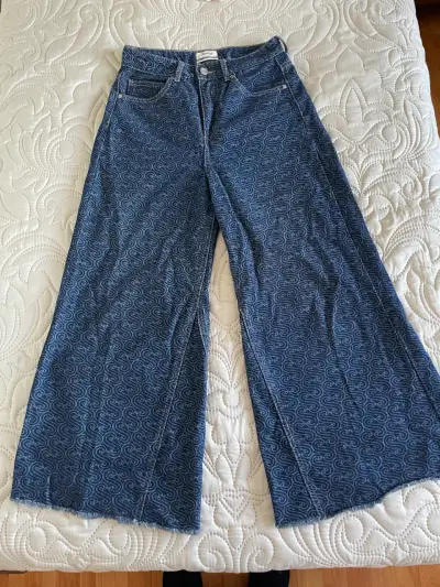 Jeans azules estampados Sybilla - miniatura 2