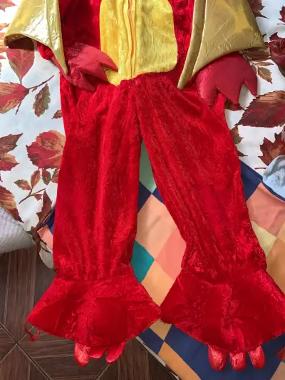 Disfraz de dragón rojo para niños - miniatura 4