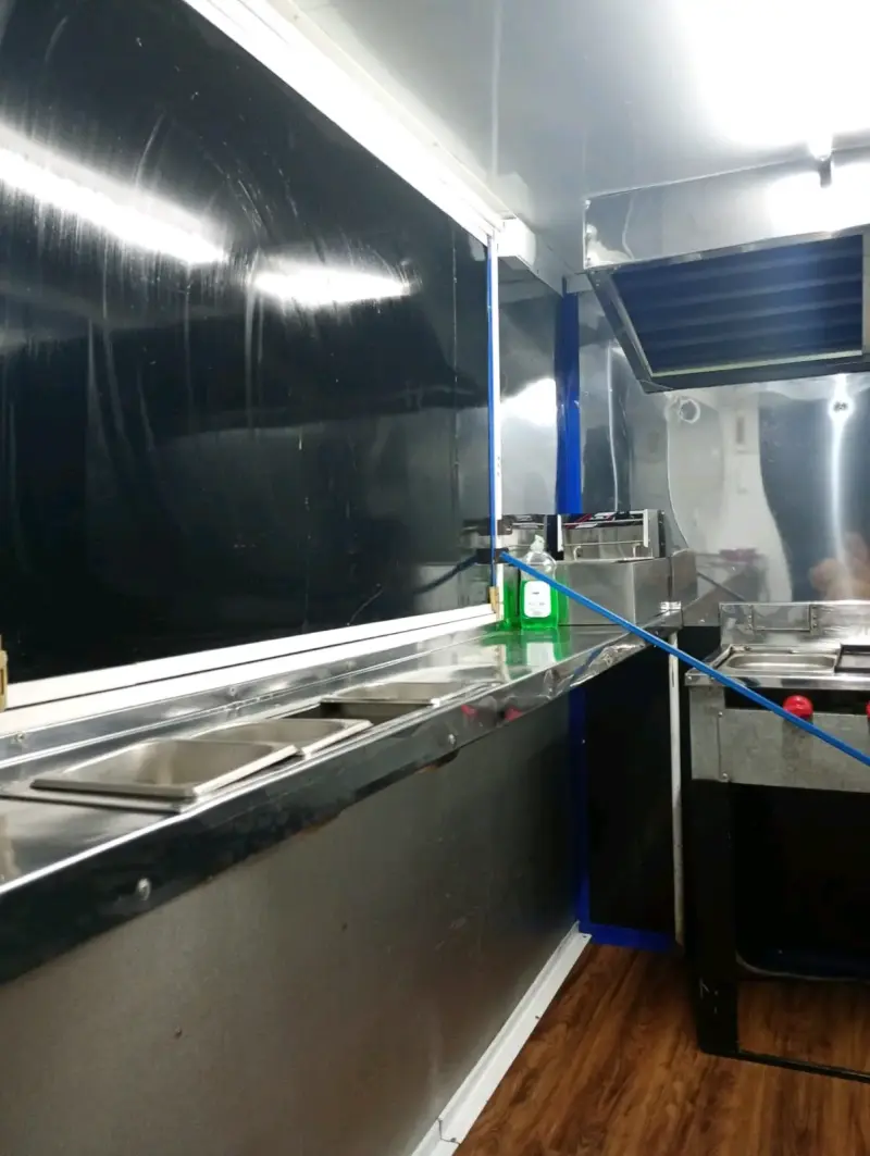 Carro de comida rápida con plancha y campana - 5