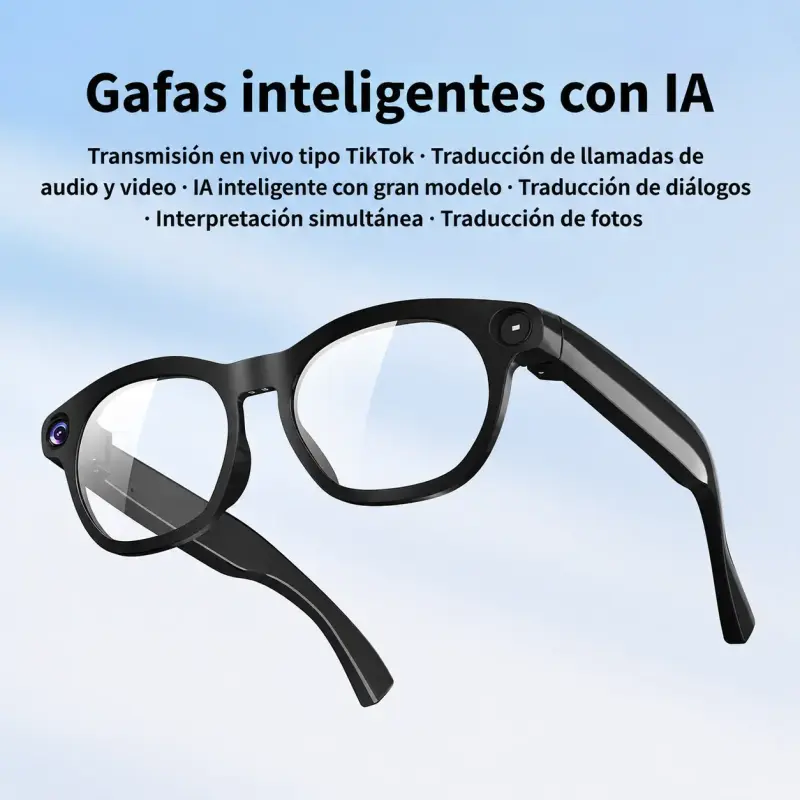 Gafas Inteligentes CY03 con Cámara IA, 8MP - 6