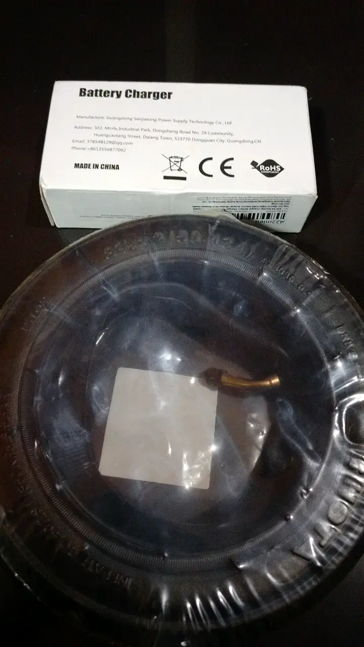 kit scooter shiaomi m365 cargador mas neumatico - 2