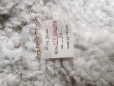 Abrigo infantil con capucha orejas Zara Mini - miniatura 3