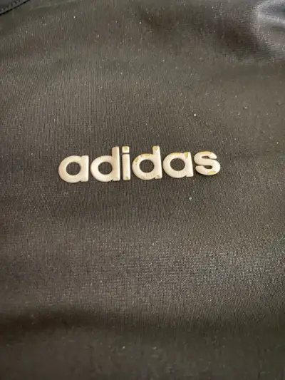 Chaqueta deportiva negra Adidas con rayas - miniatura 3