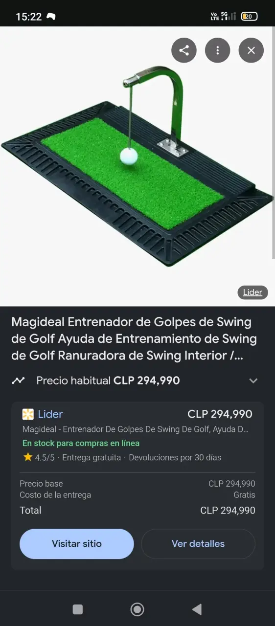 Entrenador de Golf Magideal para Swing Interior - 1