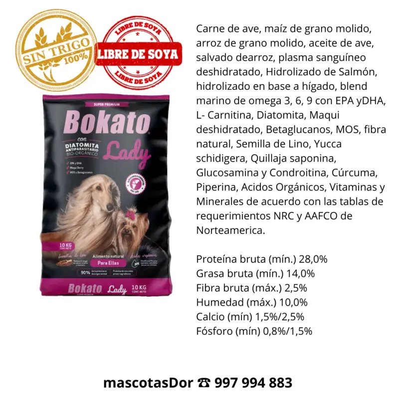 Alimento Natural para Perros Bokato Lady Súper Premium - 2