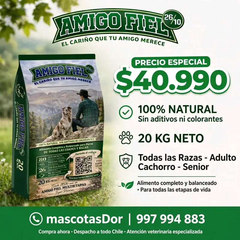 Alimento para perros Amigo Fiel 20 kg natural - 1