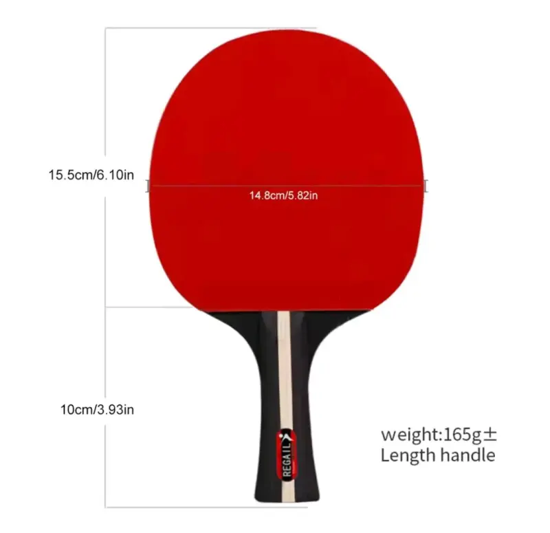 Paleta de Ping Pong Roja de Alta Calidad