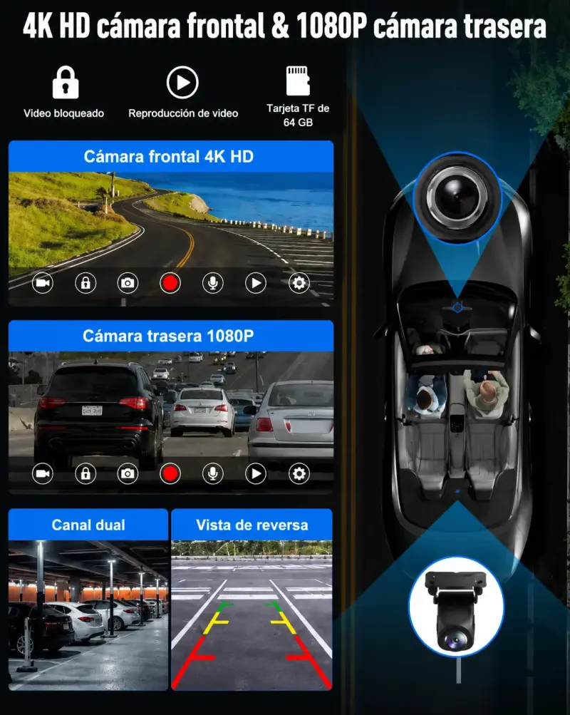 Pantalla 10,26” cámara frontal y reversa Carplay - 4