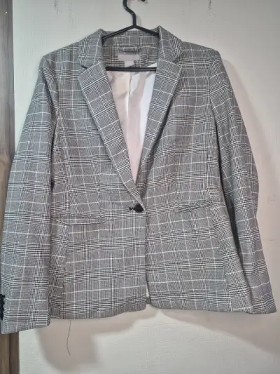 Blazer de mujer a cuadros elegante - miniatura 1