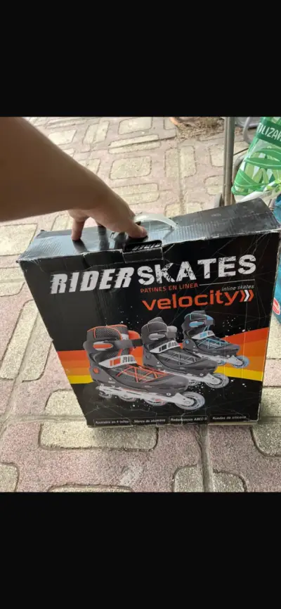 Patines en línea Rider Skates negros y azu - miniatura 2
