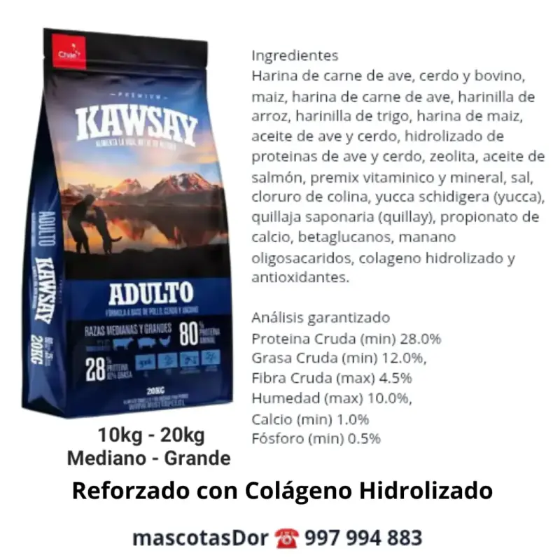 Alimento para Perros Kawsay Adulto 20kg - 2